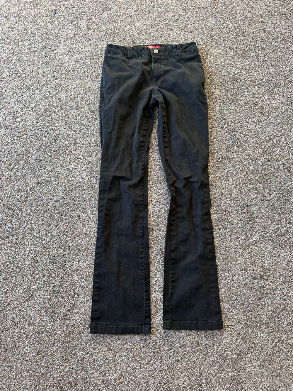 Dickies Women's Black Bootcut Flare Work Pants Y2K Size 1/25
